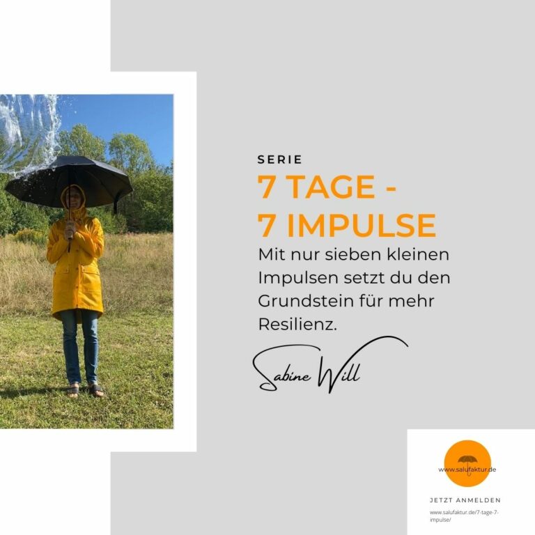 7 Tage 7 Impulse Resilienz Schirm